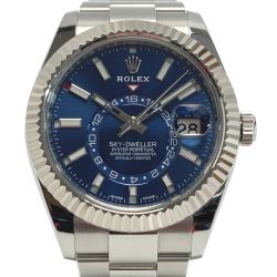 ☆☆ ROLEX ロレックス スカイドゥエラー SS×WG 326934 ブルー 自動巻き メンズ 腕時計 箱・ギャランティ有 Bランク