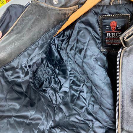  RBC レザージャケット サイズ L メンズ ダークブラウン