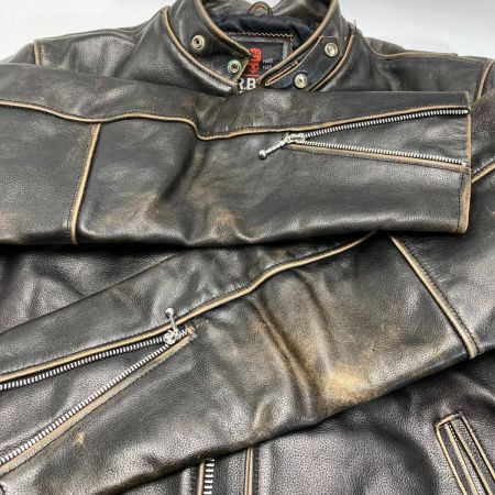  RBC レザージャケット サイズ L メンズ ダークブラウン