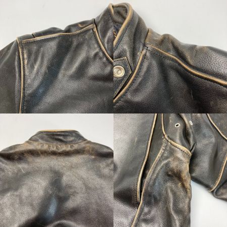  RBC レザージャケット サイズ L メンズ ダークブラウン