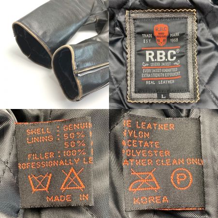  RBC レザージャケット サイズ L メンズ ダークブラウン