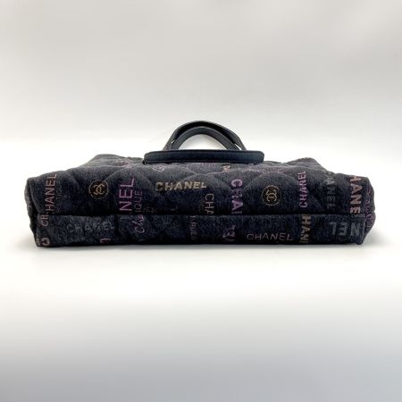  CHANEL シャネル マトラッセ マキシショッピングバッグ AS3128 B07643 ""ブラック/マルチカラー"" デニム 2WAY トート ショルダー