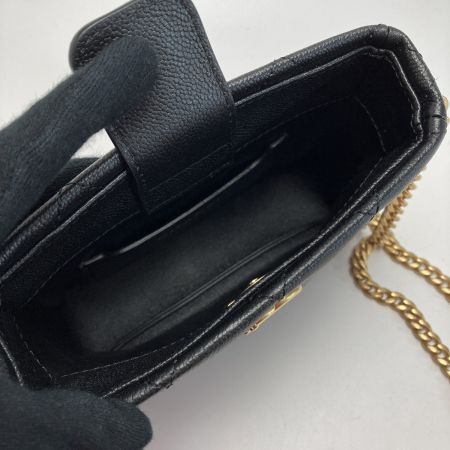  CHANEL シャネル ココマーク マトラッセ チェーンショルダーバッグ AS3830 ブラック キャビアスキン ハート ミニホーボー
