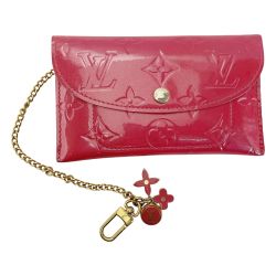 ☆☆ LOUIS VUITTON ルイヴィトン ヴェルニ アンヴェロップ プラット M919AF ピンク ポーチ レディース Cランク