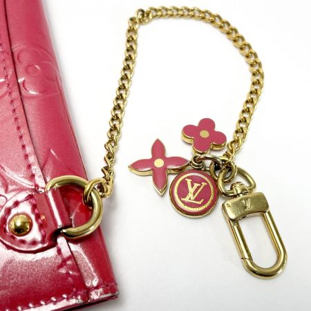  LOUIS VUITTON ルイヴィトン ヴェルニ アンヴェロップ プラット M919AF ピンク ポーチ レディース