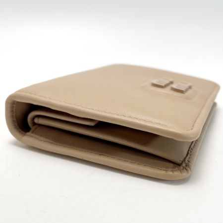  MIU MIU ソフティーパテッド 5MV204 ベージュ 2つ折り財布 レディース 箱有