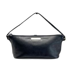 ☆☆ GUCCI グッチ アクセサリーポーチ 039.1103 ブラック レザー ハンドバッグ Bランク