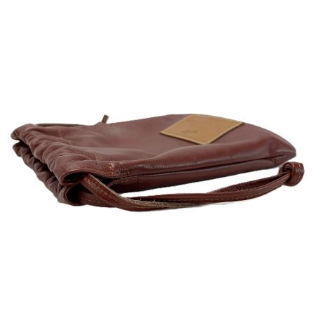  Somes Saddle ソメスサドル 巾着ポーチ  ブラウン レザー