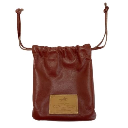  Somes Saddle ソメスサドル 巾着ポーチ  ブラウン レザー