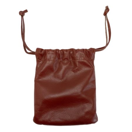  Somes Saddle ソメスサドル 巾着ポーチ  ブラウン レザー