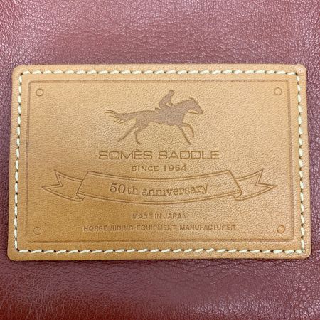  Somes Saddle ソメスサドル 巾着ポーチ  ブラウン レザー