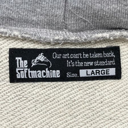  SOFT MACHINE プルオーバーパーカー  NOTORIOUS HOODED グレー サイズ L メンズ