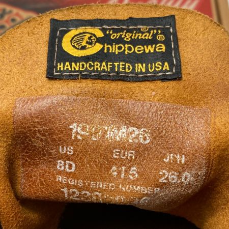 CHIPPEWA ワークブーツ 1901M26 ブラウン サイズ 26.0 US8D メンズ 箱付き
