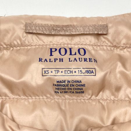 POLO RALPH LAUREN ポロラルフローレン ダウンベスト サイズ XS レディース RN 41381 ライトピンク