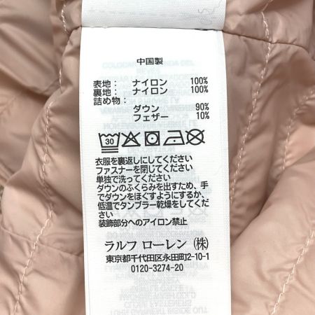  POLO RALPH LAUREN ポロラルフローレン ダウンベスト サイズ XS レディース RN 41381 ライトピンク