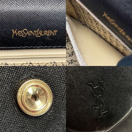  Yves Saint Laurent イブサンローラン YSLロゴ ショルダーバッグ ブラック レザー ヴィンテージ