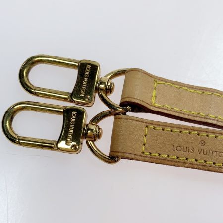  LOUIS VUITTON ルイヴィトン ヌメ革 レザー ベージュ 110cm ショルダーストラップ  バッグ用アクセサリー ゴールド金具