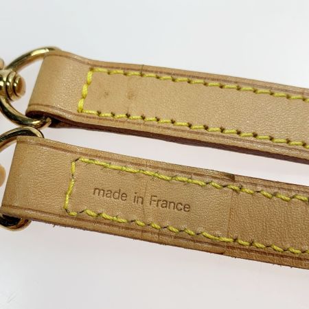  LOUIS VUITTON ルイヴィトン ヌメ革 レザー ベージュ 110cm ショルダーストラップ  バッグ用アクセサリー ゴールド金具