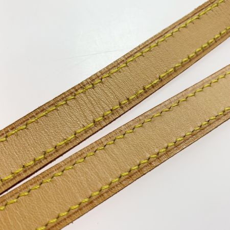  LOUIS VUITTON ルイヴィトン ヌメ革 レザー ベージュ 110cm ショルダーストラップ  バッグ用アクセサリー ゴールド金具