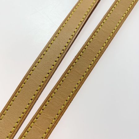  LOUIS VUITTON ルイヴィトン ヌメ革 レザー ベージュ 110cm ショルダーストラップ  バッグ用アクセサリー ゴールド金具