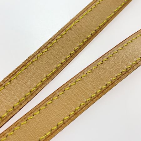  LOUIS VUITTON ルイヴィトン ヌメ革 レザー ベージュ 110cm ショルダーストラップ  バッグ用アクセサリー ゴールド金具