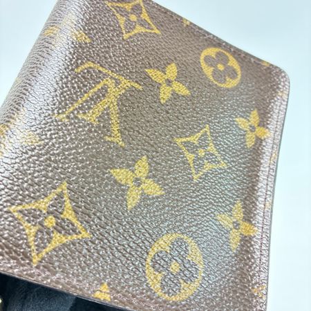 LOUIS VUITTON ルイヴィトン モノグラム コンパクトジップ M61667 ブラウン 2つ折り財布