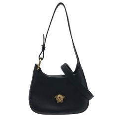 ☆☆ VERSACE ベルサーチ メデューサ 2WAYバッグ ブラック レザー ショルダーバッグ MEDUSA Bランク