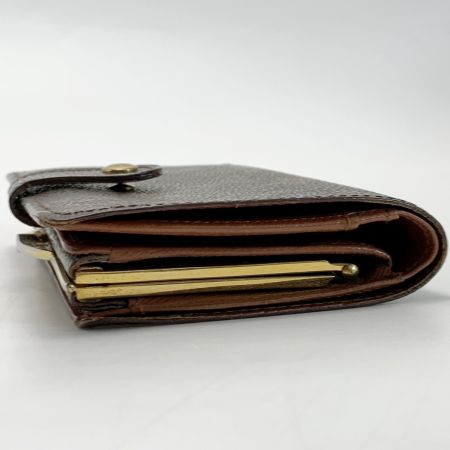 LOUIS VUITTON ルイヴィトン ノグラム ポルトフォイユ・ヴィエノワ M61674 ブラウン 2つ折り財布 レザー レディース ゴールド金具