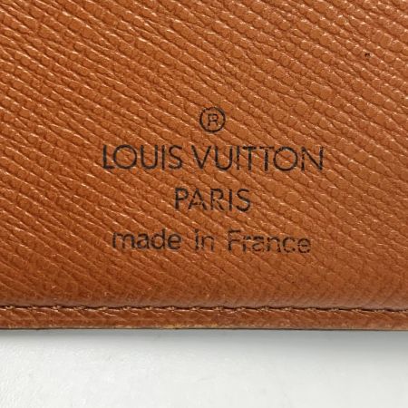  LOUIS VUITTON ルイヴィトン ノグラム ポルトフォイユ・ヴィエノワ M61674 ブラウン 2つ折り財布 レザー レディース ゴールド金具