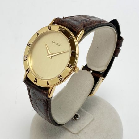  GUCCI グッチ GP 3000.2.M ゴールド クォーツ メンズ 腕時計