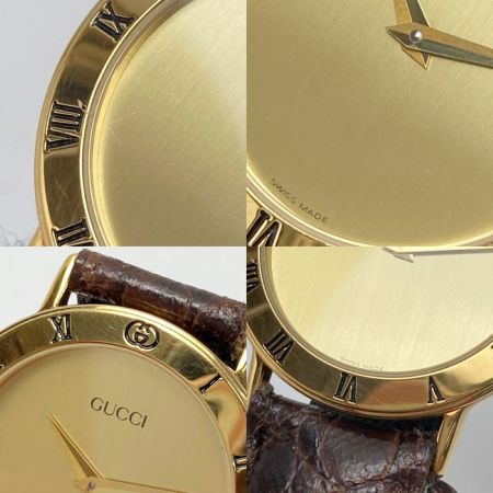  GUCCI グッチ GP 3000.2.M ゴールド クォーツ メンズ 腕時計