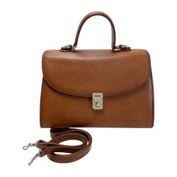 ☆☆ Burberrys バーバリーズ ストラップ付 レザー ブラウン 2WAYショルダーバッグ レディース ゴールド金具 Cランク