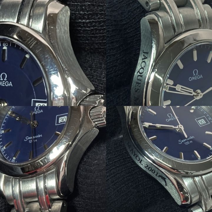 オメガ　シーマスター限定ジャックマイヨールモデル2001 オメガ シーマスター クロノメーター ジャックマイヨール 限定2001年