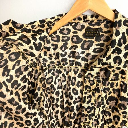  KAPITAL キャピタル シャツジャケット レオパード柄 サイズ 2 メンズ K2304LJ132 イエロー