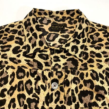  KAPITAL キャピタル シャツジャケット レオパード柄 サイズ 2 メンズ K2304LJ132 イエロー