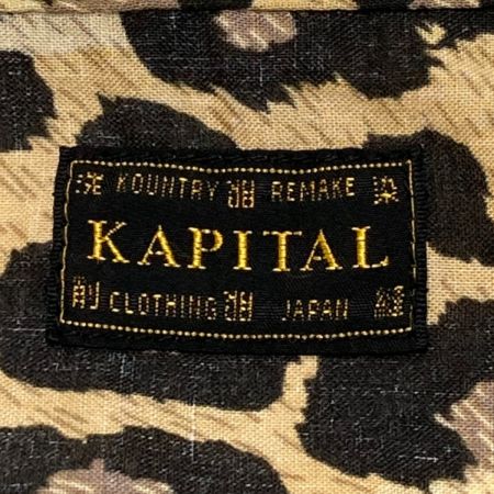  KAPITAL キャピタル シャツジャケット レオパード柄 サイズ 2 メンズ K2304LJ132 イエロー