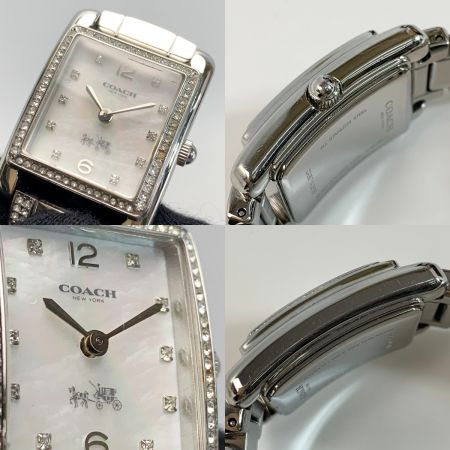  COACH コーチ スクエア シェル文字盤 CA.88.7.14.0919S 腕時計 クォーツ レディース
