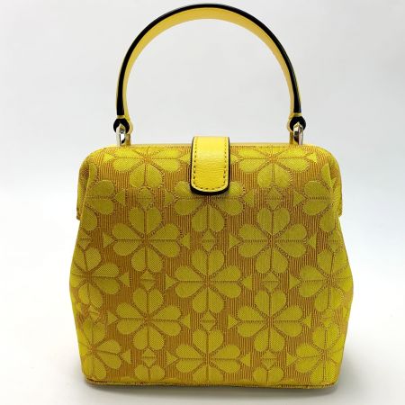  Kate Spade ケイトスペード キャンバス レメディスペードフラワースモール PXRUB217 イエロー ハンドバッグ レディース ゴールド金具 ショルダーストラップ・袋有