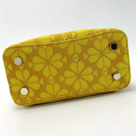  Kate Spade ケイトスペード キャンバス レメディスペードフラワースモール PXRUB217 イエロー ハンドバッグ レディース ゴールド金具 ショルダーストラップ・袋有