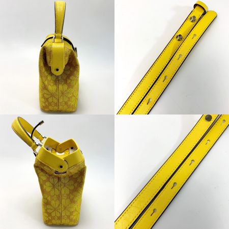 Kate Spade ケイトスペード キャンバス レメディスペードフラワースモール PXRUB217 イエロー ハンドバッグ レディース ゴールド金具 ショルダーストラップ・袋有