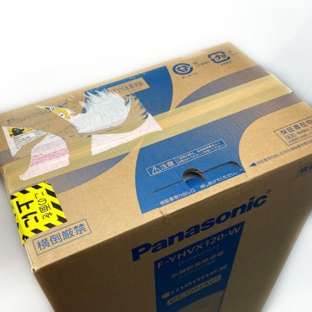  Panasonic パナソニック 衣類乾燥除湿機 ハイブリット式 クリスタルホワイト F-YHVX120-W