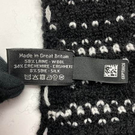  CHANEL シャネル ココマーク ポケット付き マフラー ブラック ウール/カシミヤ/シルク ストール