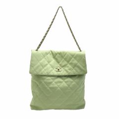  CHANEL シャネル マトラッセ マキシ ホーボーバッグ AS4617 B14999 NS835 ライトグリーン系 ショルダーバッグ Bランク