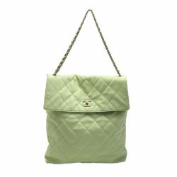 ☆☆ CHANEL シャネル マトラッセ マキシ ホーボーバッグ AS4617 B14999 NS835 ライトグリーン系 ショルダーバッグ Bランク