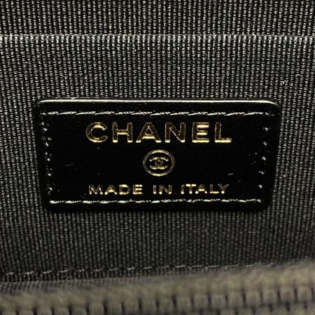  CHANEL シャネル マトラッセ チェーンウォレット AP3466 ブラック キャビアスキン クラッチバッグ