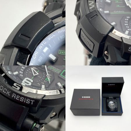  CASIO カシオ G-SHOCK グラビティマスター GW-A1100-1A3JF ブラック 電波ソーラー メンズ 腕時計 箱有