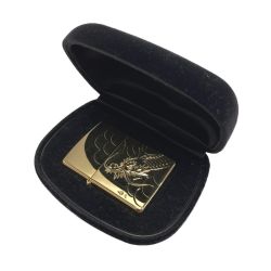 ☆☆ ZIPPO ジッポー ライター 1997年製 春山 龍 限定品 手彫り ドラゴン ケース有 Bランク