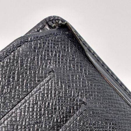 LOUIS VUITTON ルイヴィトン エピ ポルトトレゾール・エテュイ パピエ M63712 ブラック 3つ折り財布 ケース付