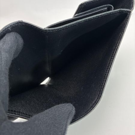 LOUIS VUITTON ルイヴィトン エピ ポルトトレゾール・エテュイ パピエ M63712 ブラック 3つ折り財布 ケース付