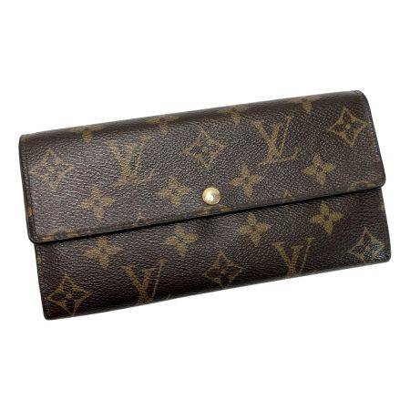 LOUIS VUITTON ルイヴィトン モノグラム ポルトフォイユサラ M61734 2つ折り財布 レザー レディース ゴールド金具
